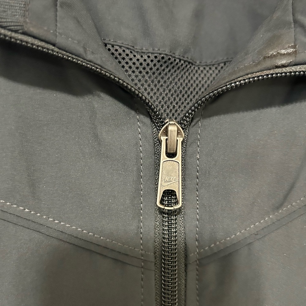 Vintage Nike Men's Lg Full Zip Up Jacket Windbreaker Drawstring Bottom - Picture 4 of 11